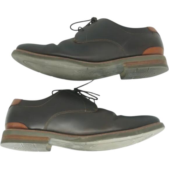 Florsheim Mens 11.5 Brown Leather Oxfords Lace Up Dress Shoes Old Money Preppy main image 8